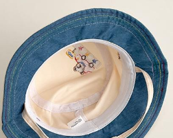 キッズ帽子 ベビー帽子 乗り物柄 可愛い子供用つば広帽　ベビーバケットハット