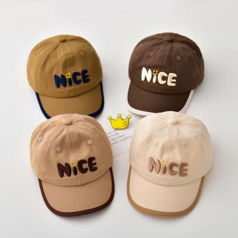 キッズ帽子 「NiCE」かわいいスマイルキッズキャップ