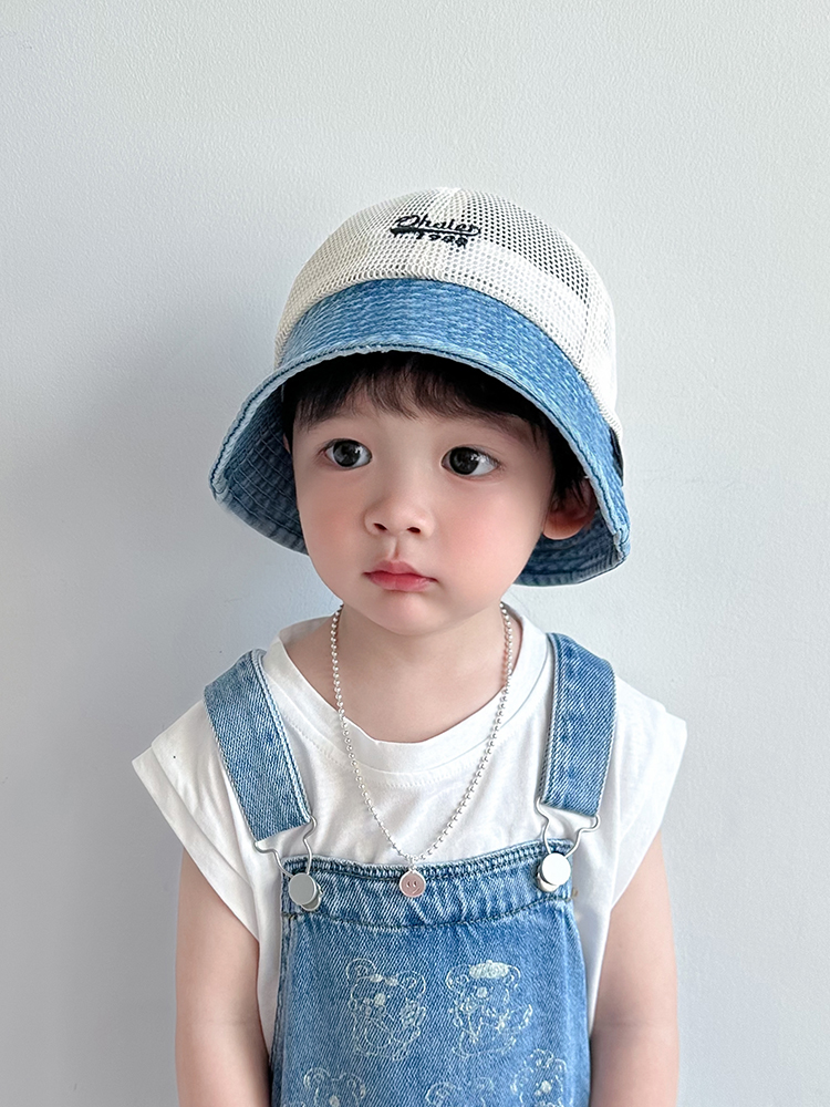 キッズ帽子 メッシュ切替バケットハット