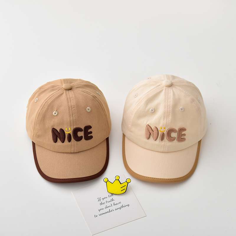 キッズ帽子 「NiCE」かわいいスマイルキッズキャップ