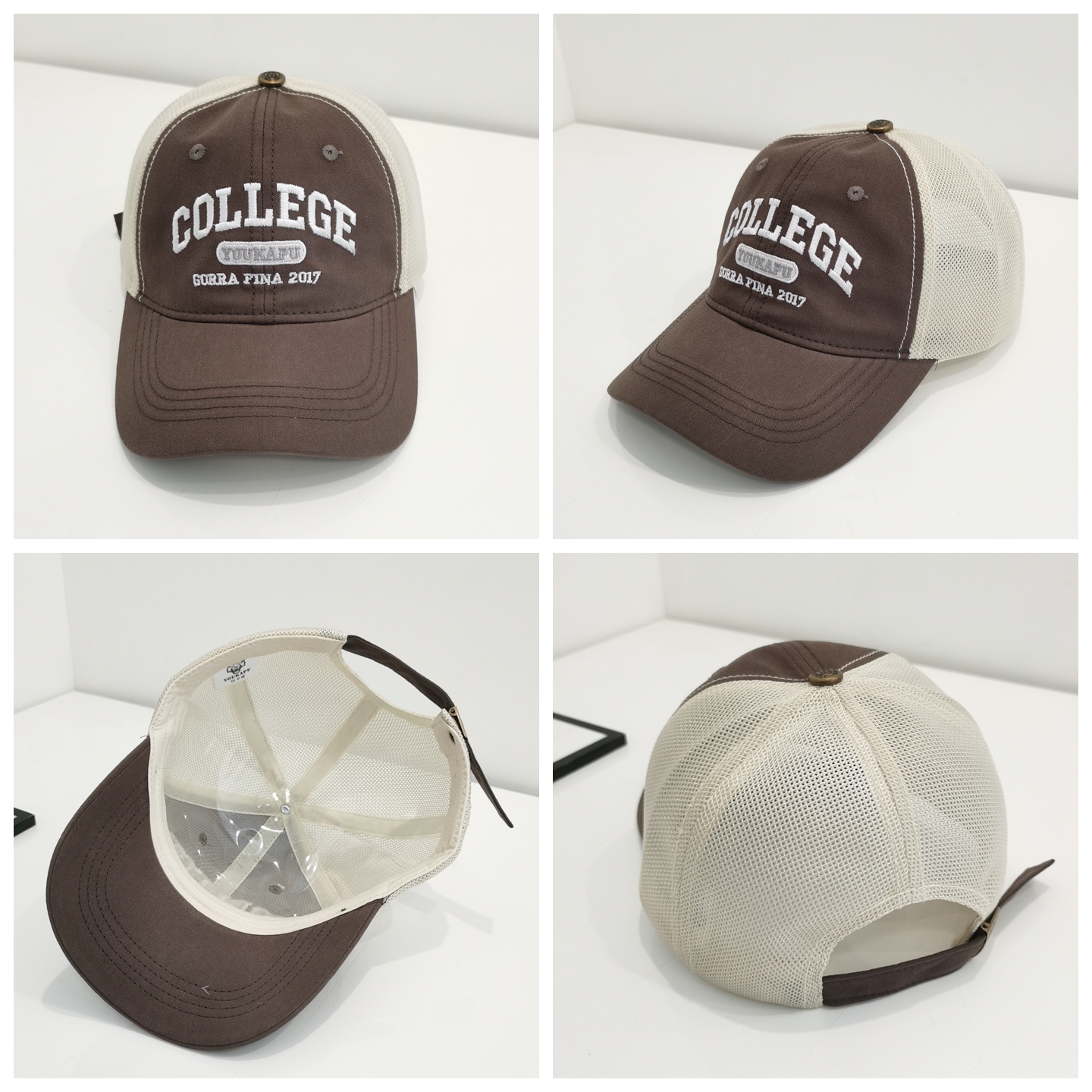 キッズ帽子 『COLLEGE』メッシュキッズキャップ