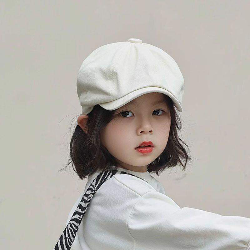 キッズ帽子 優雅なキャスケット帽子 子供向け