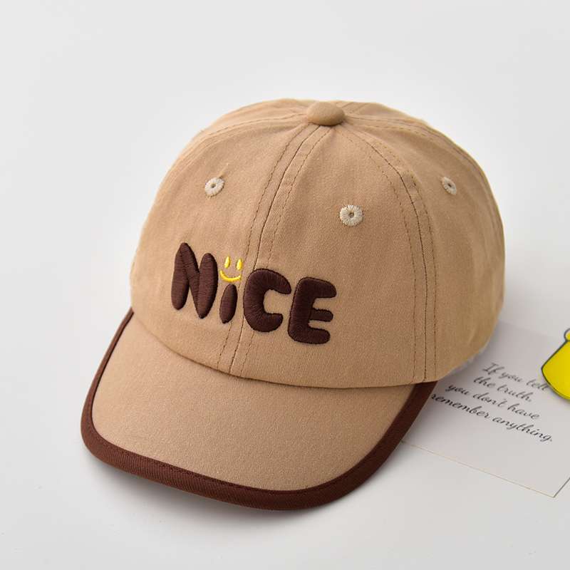 キッズ帽子 「NiCE」かわいいスマイルキッズキャップ