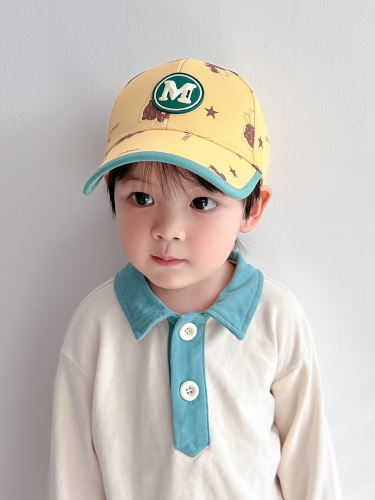 キッズ帽子 かわいい模様入り子供用スポーツ帽子