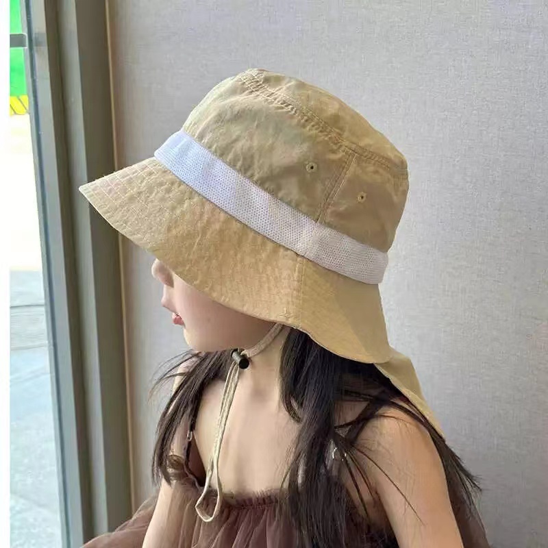 キッズ帽子 あご紐付き バケットハット