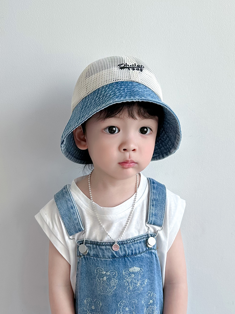キッズ帽子 メッシュ切替バケットハット