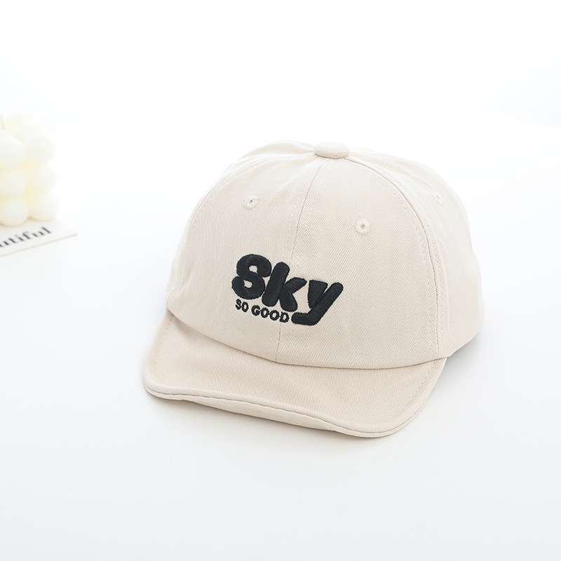 キッズ帽子 キッズ向け「SKY」英語入り ベビー帽子