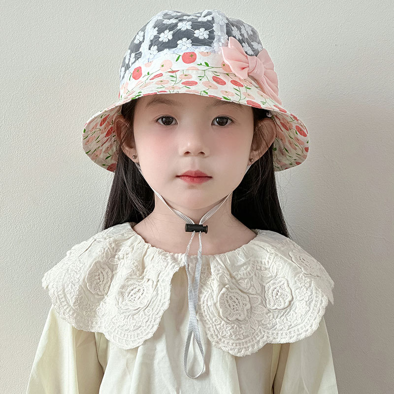 キッズ帽子 花と実りのあそびバケットハット