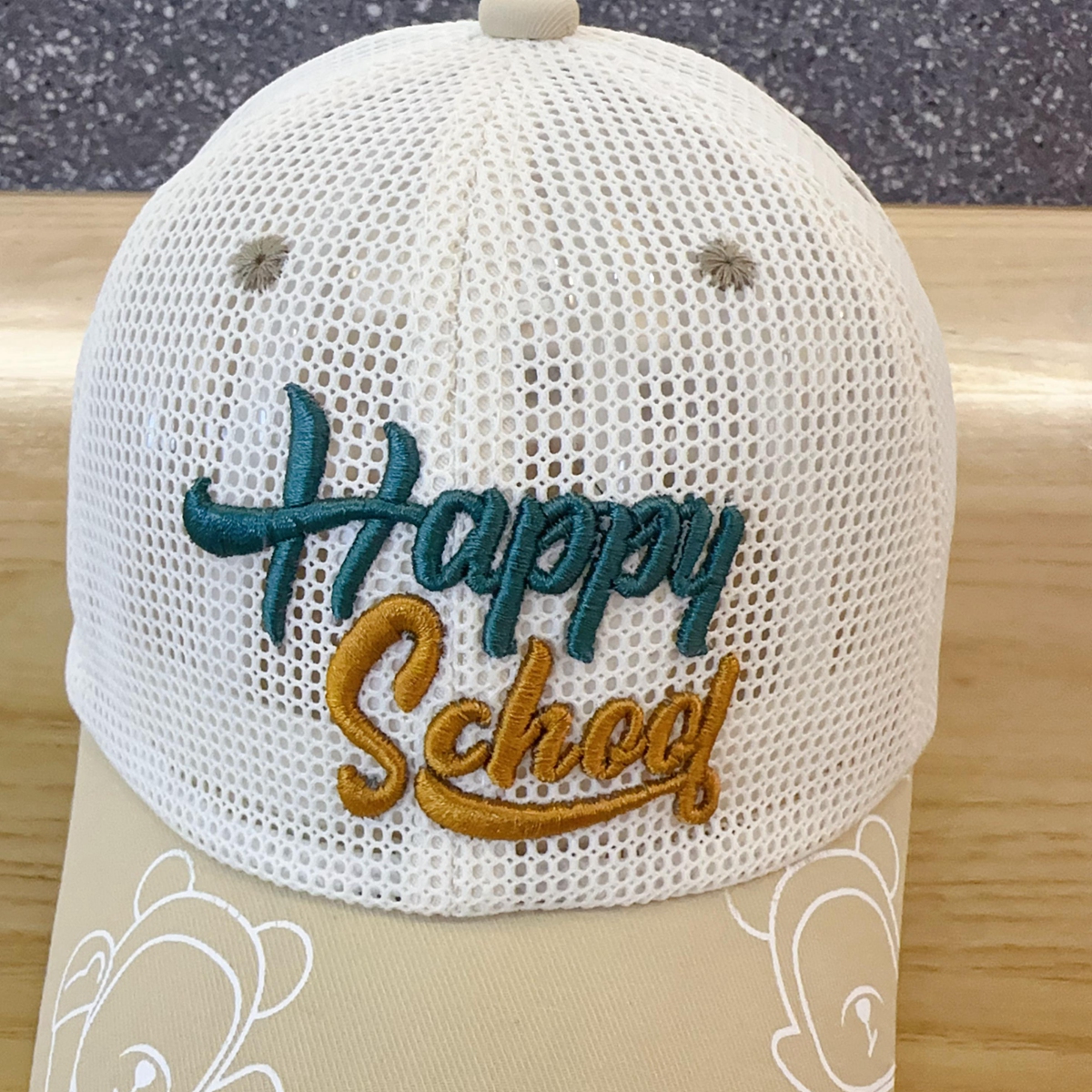 キッズ帽子 Happy school メッシュキャップ