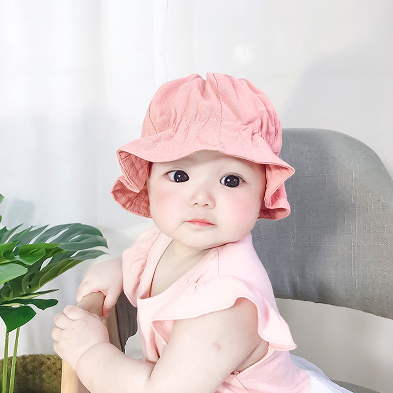 キッズ帽子 ふんわり優しい 赤ちゃん用日よけ帽