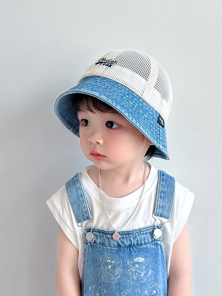 キッズ帽子 メッシュ切替バケットハット