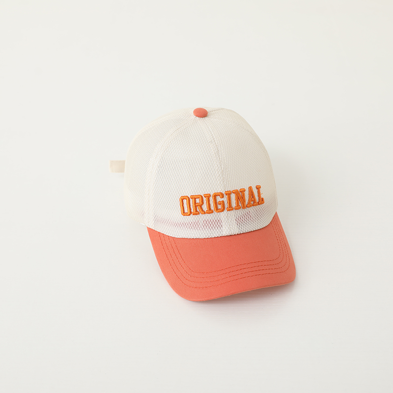 キッズ帽子 メッシュ文字入りキッズキャップ