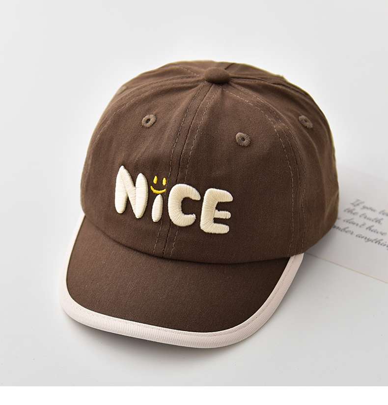 キッズ帽子 「NiCE」かわいいスマイルキッズキャップ