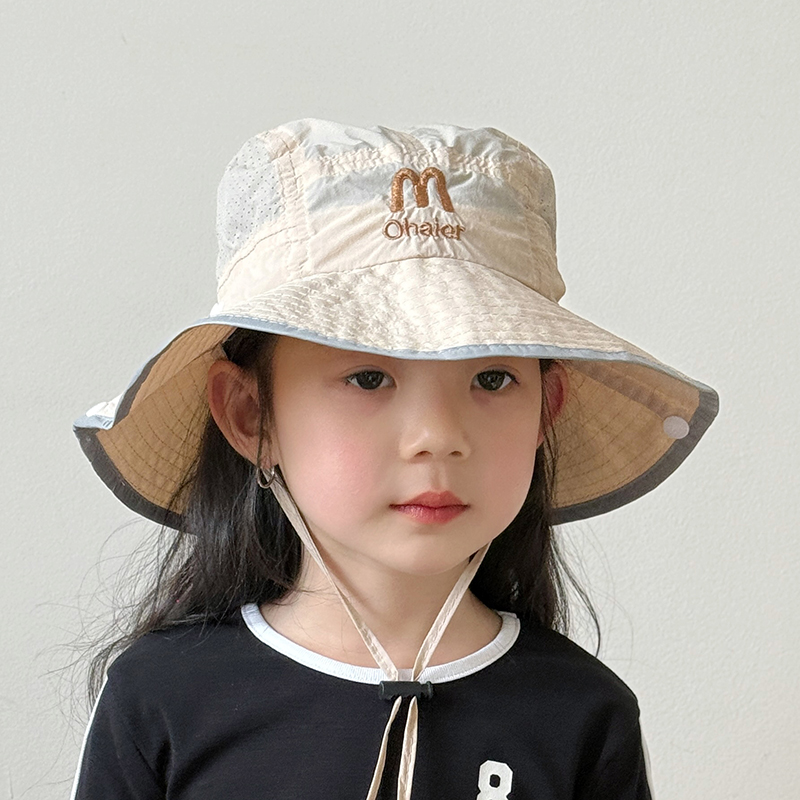 キッズ帽子 通気性抜群 お出かけ日よけ帽子