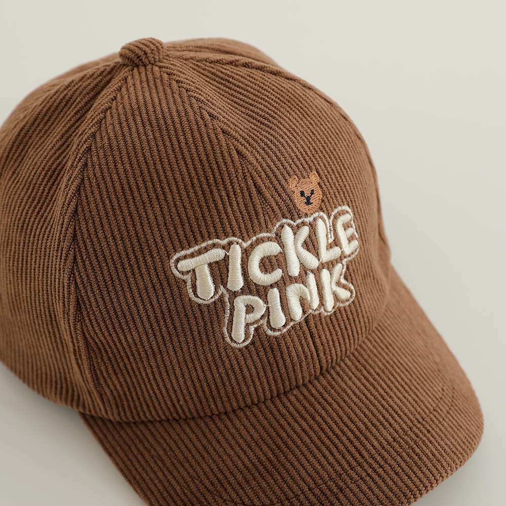 キッズ帽子 「TICKLE PINK」 コーデュロイキッズキャップ