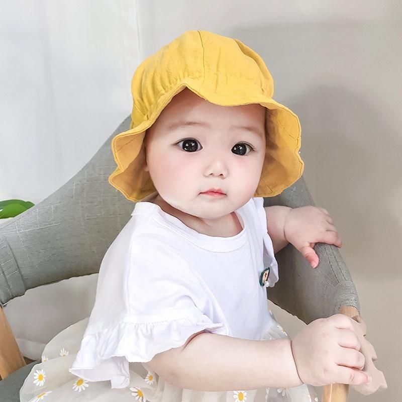 キッズ帽子 ふんわり優しい 赤ちゃん用日よけ帽
