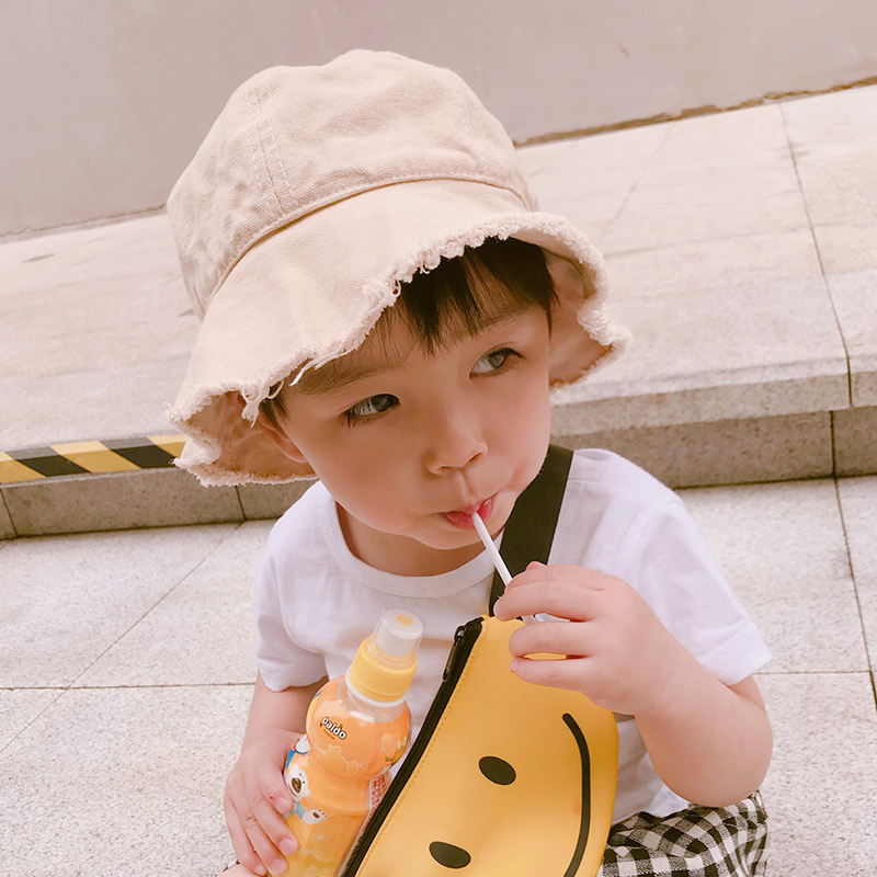 キッズ帽子 フリンジデザイン やわらかバケットハット