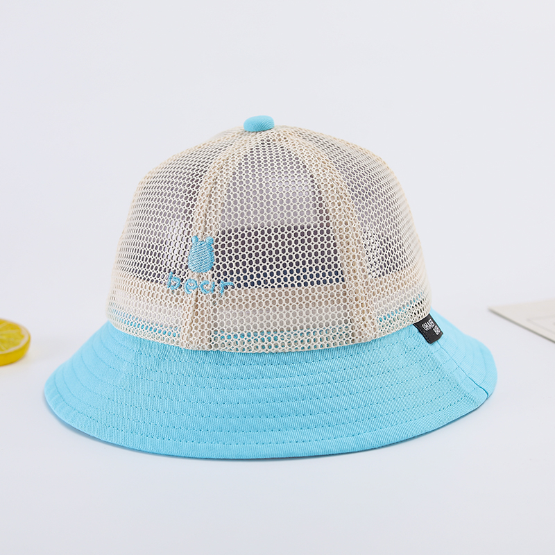 キッズ帽子 赤ちゃん用メッシュバケットハット 通気性抜群
