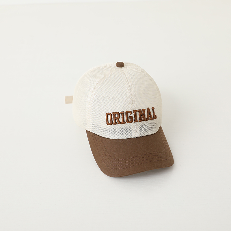 キッズ帽子 メッシュ文字入りキッズキャップ