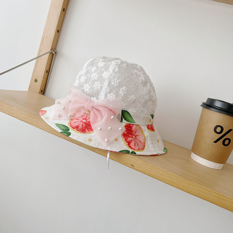キッズ帽子 花と実りのあそびバケットハット