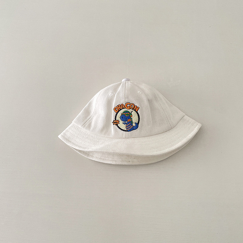 キッズ帽子 かわいい恐竜刺繍バケットハット