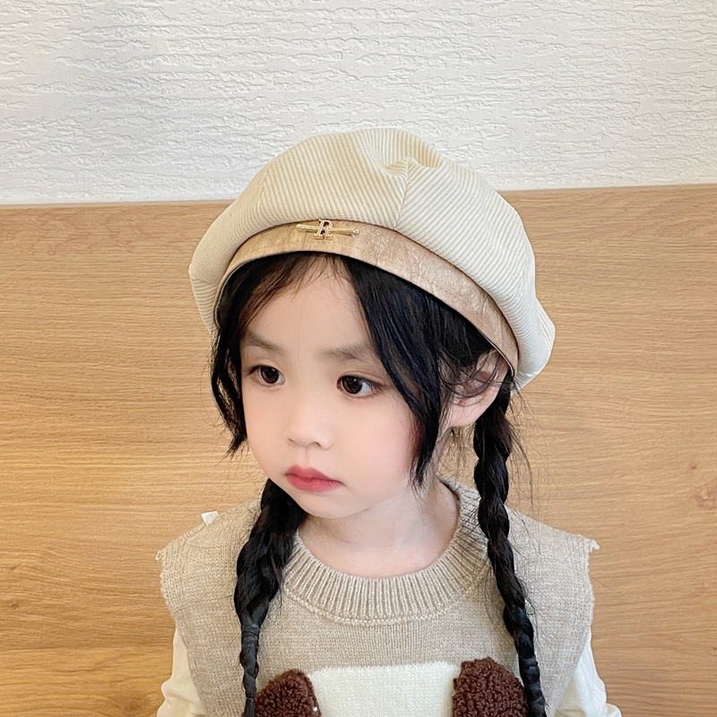 キッズ帽子 お洒落な小さな贅沢 子供用リボンベレー帽