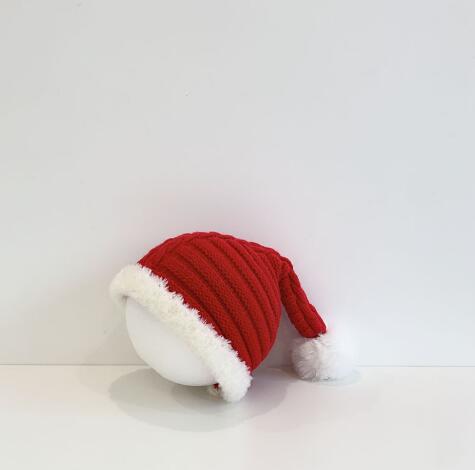 キッズ帽子  あなたもサンタクロースに！クリスマスニット帽子｜赤ちゃん〜キッズ用 S・M サイズ