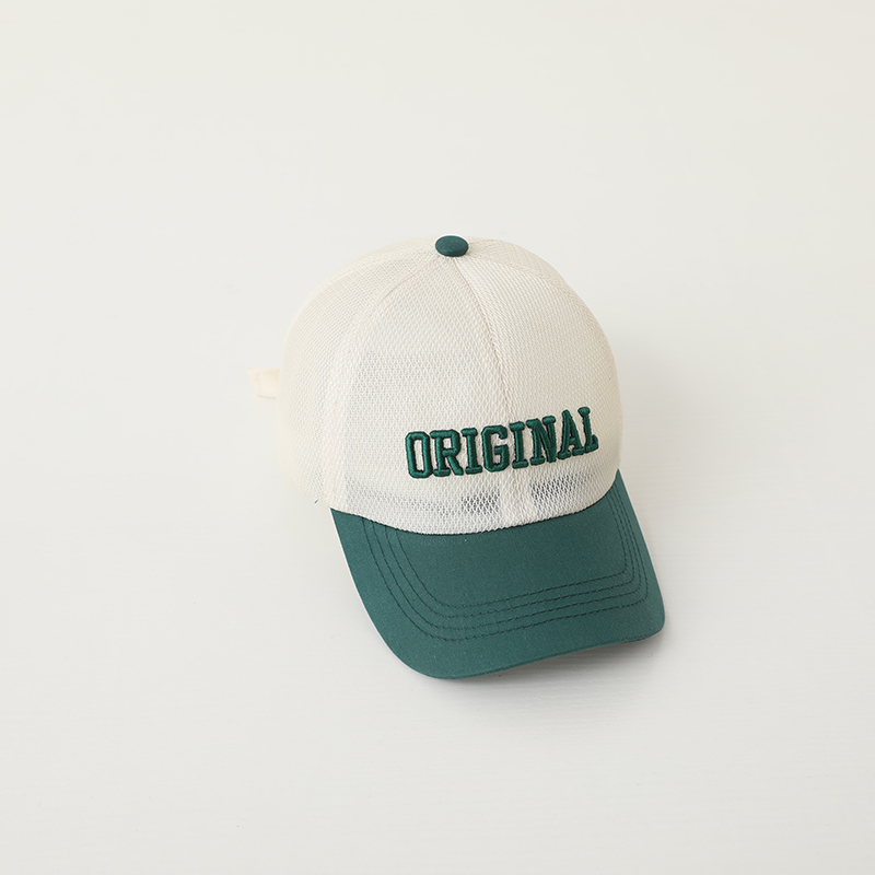キッズ帽子 メッシュ文字入りキッズキャップ