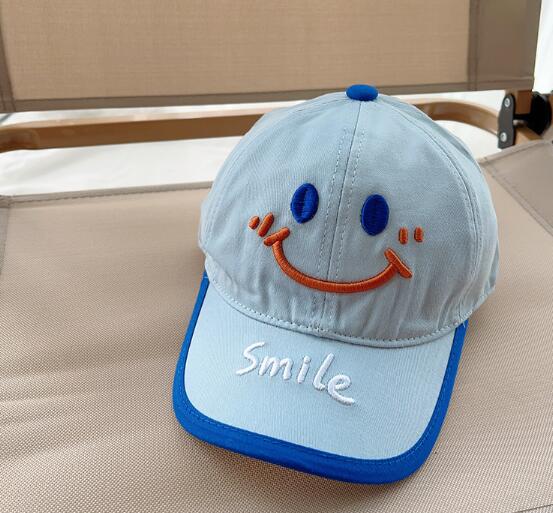 キッズ帽子 SMILE つば広帽子 日焼け対策に最適 