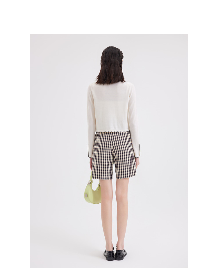 チェックパンツ ショート 格子柄シックショートパンツ