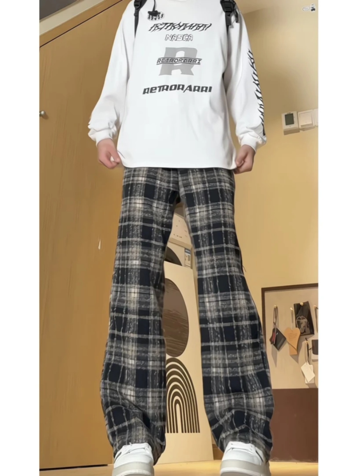 チェックパンツ クラシック タータンチェック ゆるパンツ