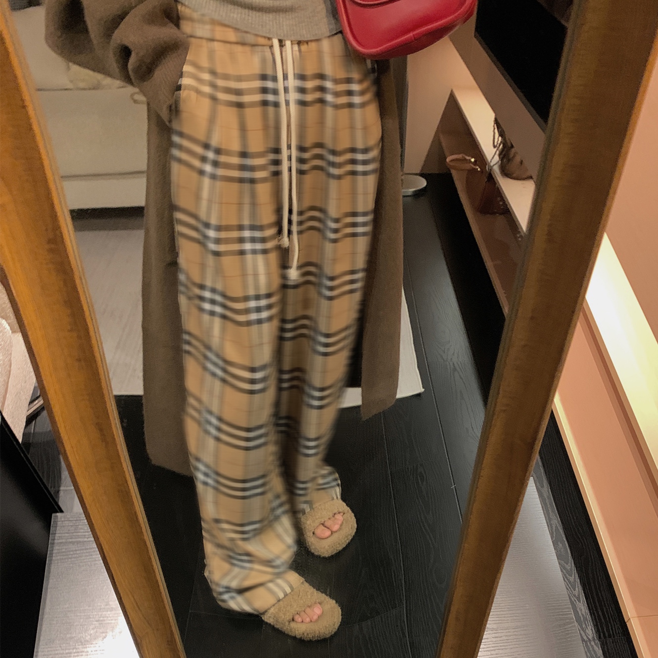 チェックパンツリラックスタータンチェックパンツ