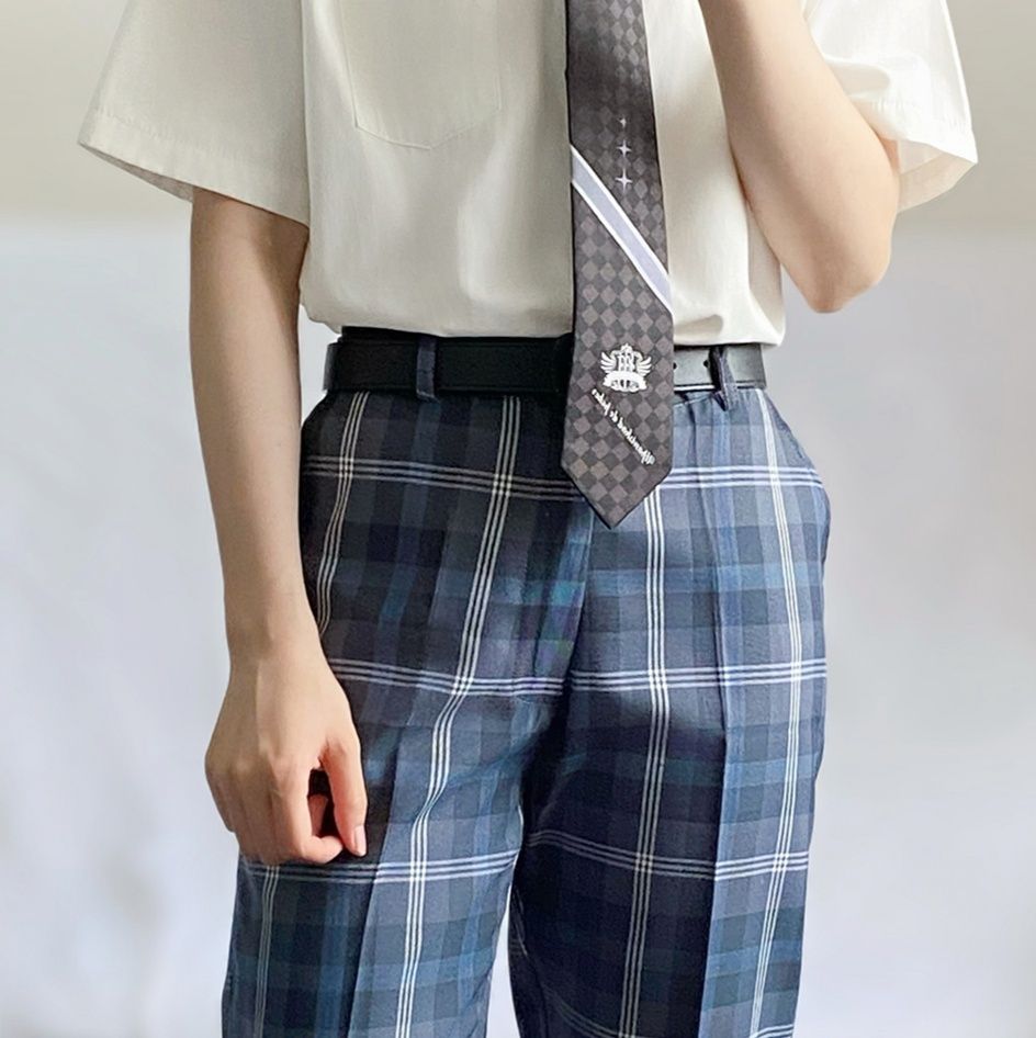 チェックパンツ チェックパンツ 古典格子の伝統美ストレートパンツ
