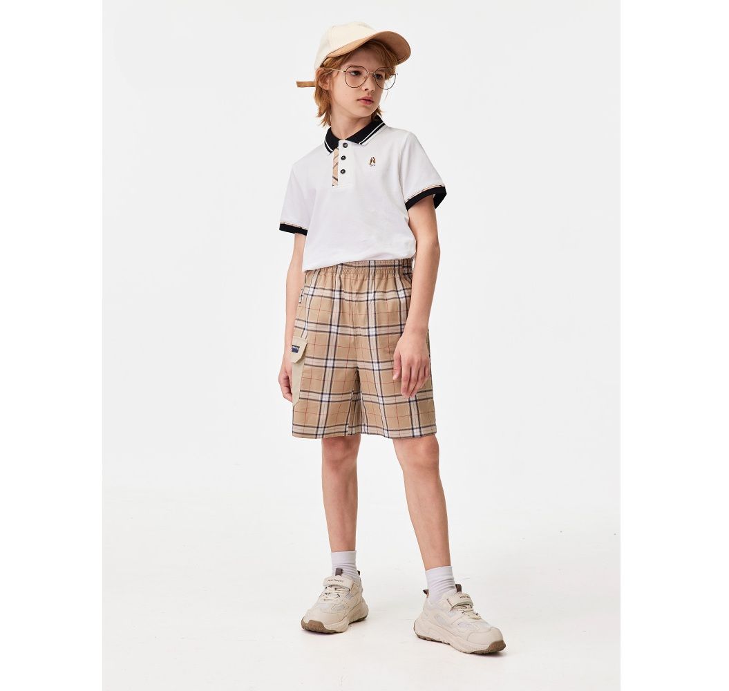チェックパンツ キッズクラシックチェックショートパンツ