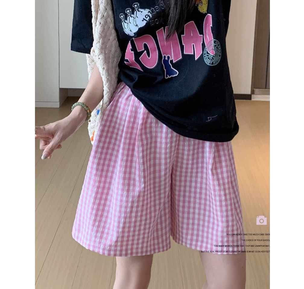 チェックパンツ 格子柄フレアスカート