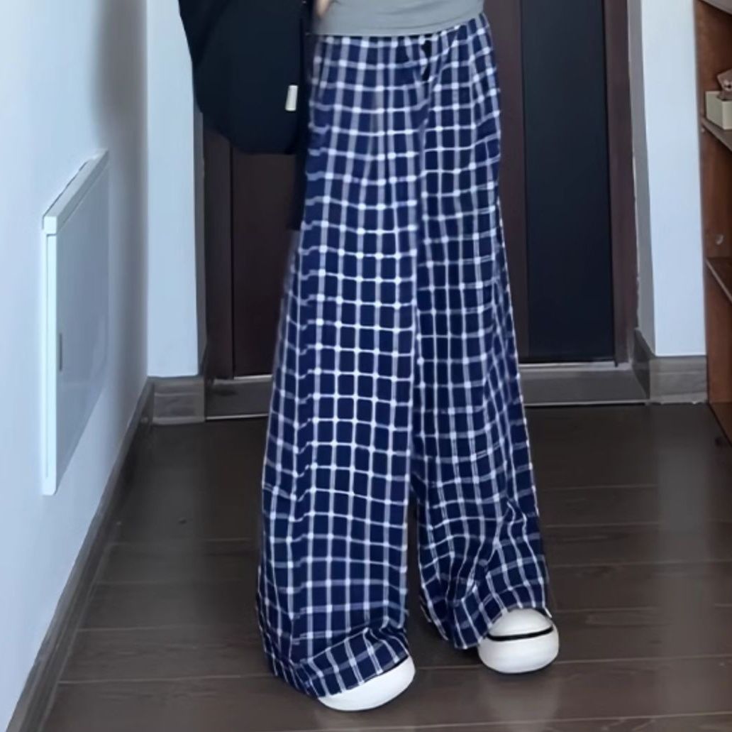 チェックパンツ クラシカルワイドチェックパンツ