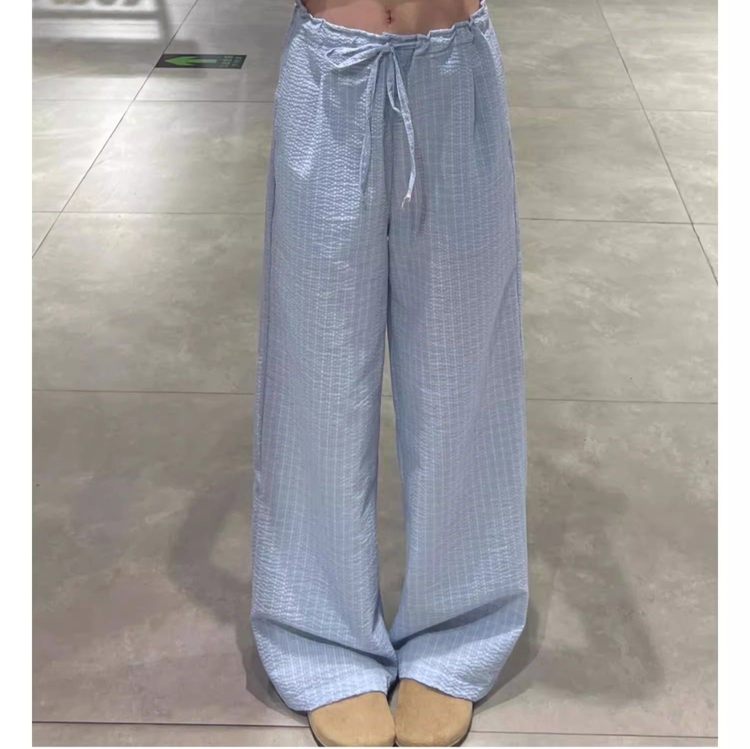 チェックパンツ リラックスチェック柄ワイドパンツ