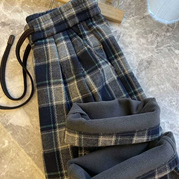 チェックパンツあったか裏起毛 チェックパンツ