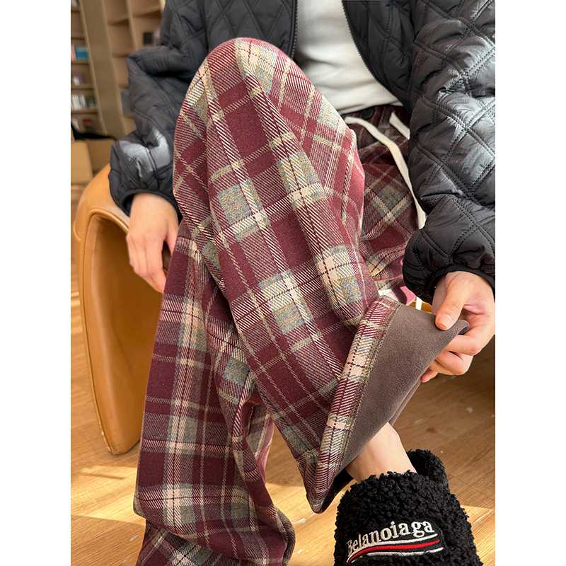 チェックパンツ タータンチェック リラックスパンツ