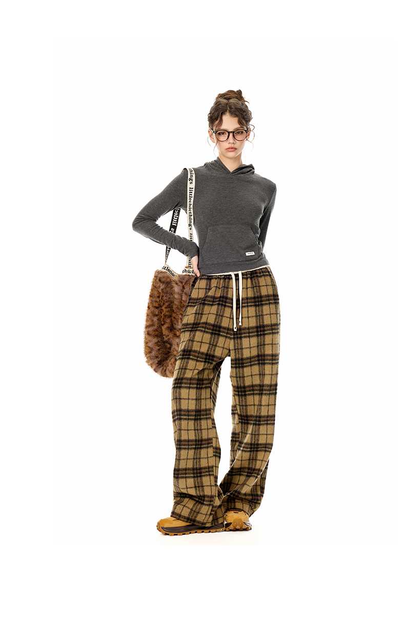 チェックパンツリラックスチェックパンツ