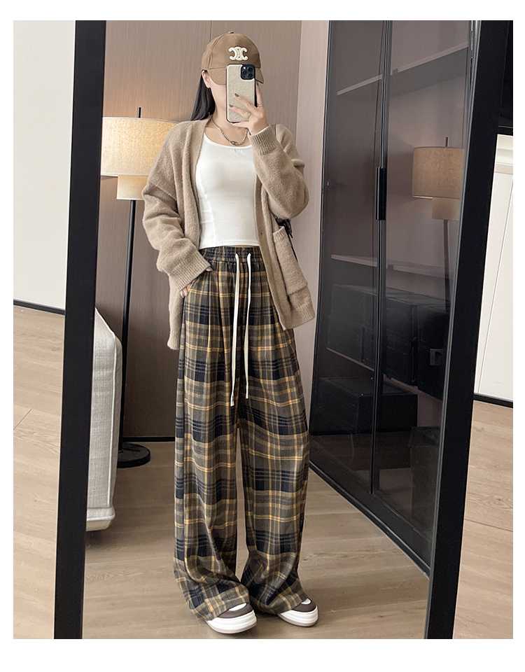 チェックパンツ リラックスデザイン
