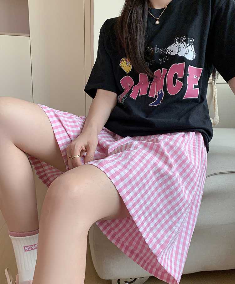 チェックパンツ カジュアルギンガムチェックフレアパンツ