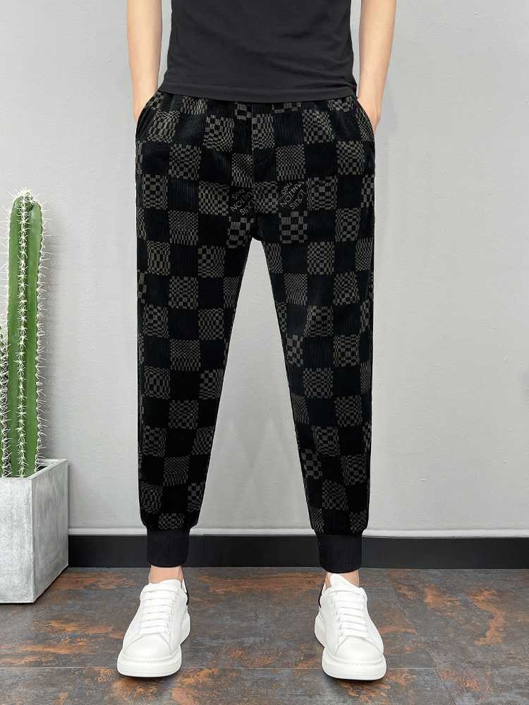 チェックパンツ 市松模様 リラックス ジョガーパンツ