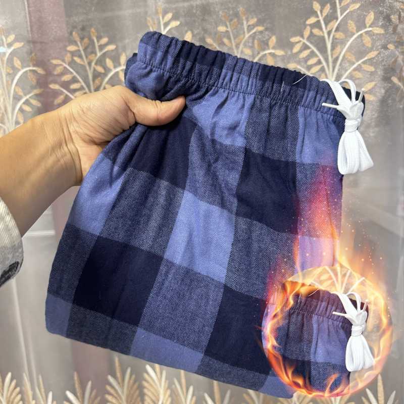 チェックパンツ なめらかチェックリラックスパンツ
