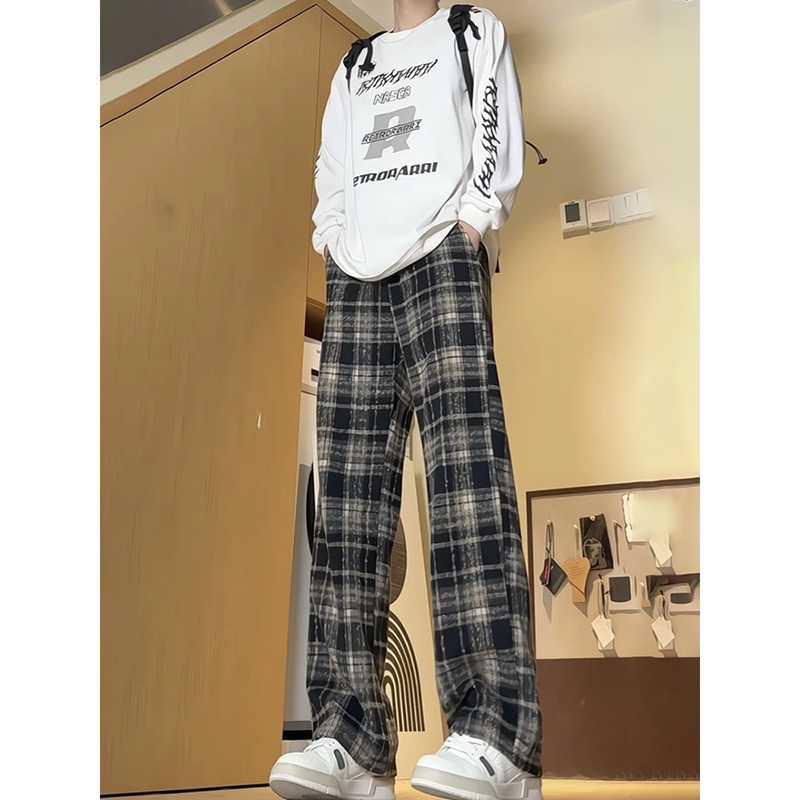 チェックパンツ クラシック タータンチェック ゆるパンツ