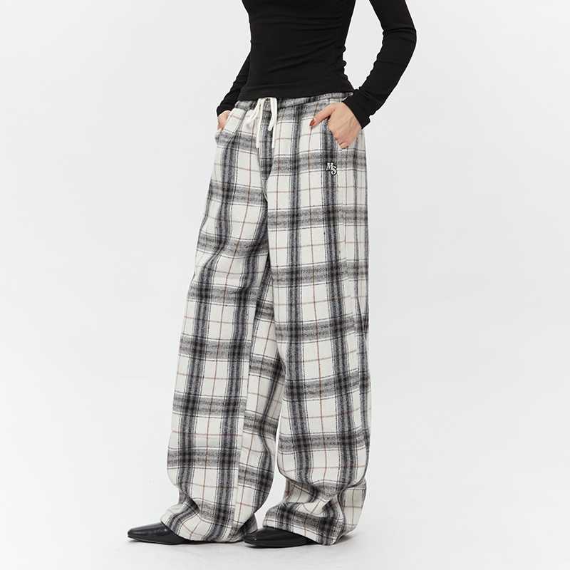 チェックパンツ オーバーサイズ タータン チェック パンツ