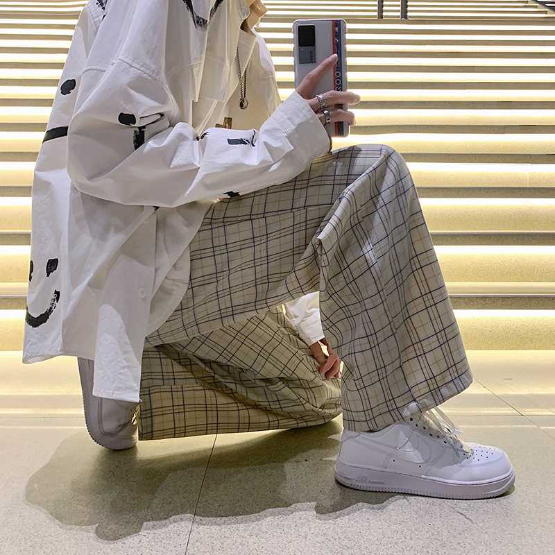 チェックパンツゆったりシルエット チェックパンツ