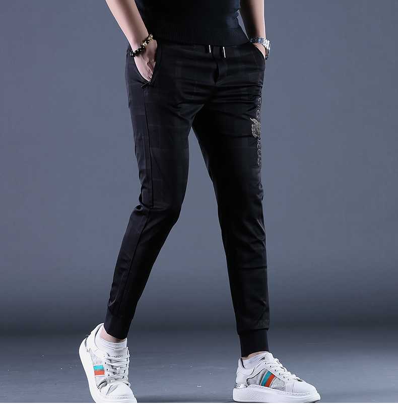 チェックパンツ モダンシルエット ジョガーパンツ