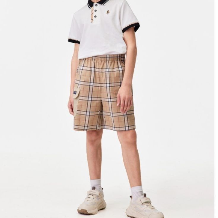 チェックパンツ キッズクラシックチェックショートパンツ