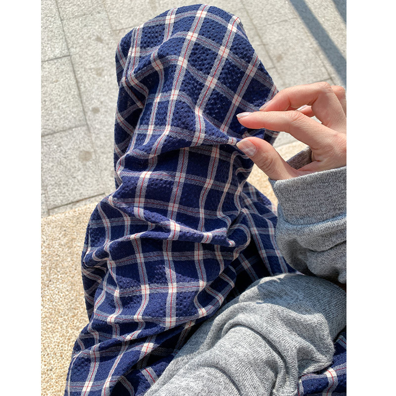 チェックパンツ ゆったりワイドタータンパンツ